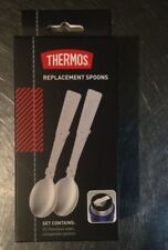 Details about  / Thermos Replacements Set of 2 Foldable Spoon Travel Camping Hiking Stainless New