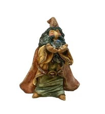 Vintage Krystonia L. TURFEN Wizard Figurine England Patton 1988 Prism Crystal