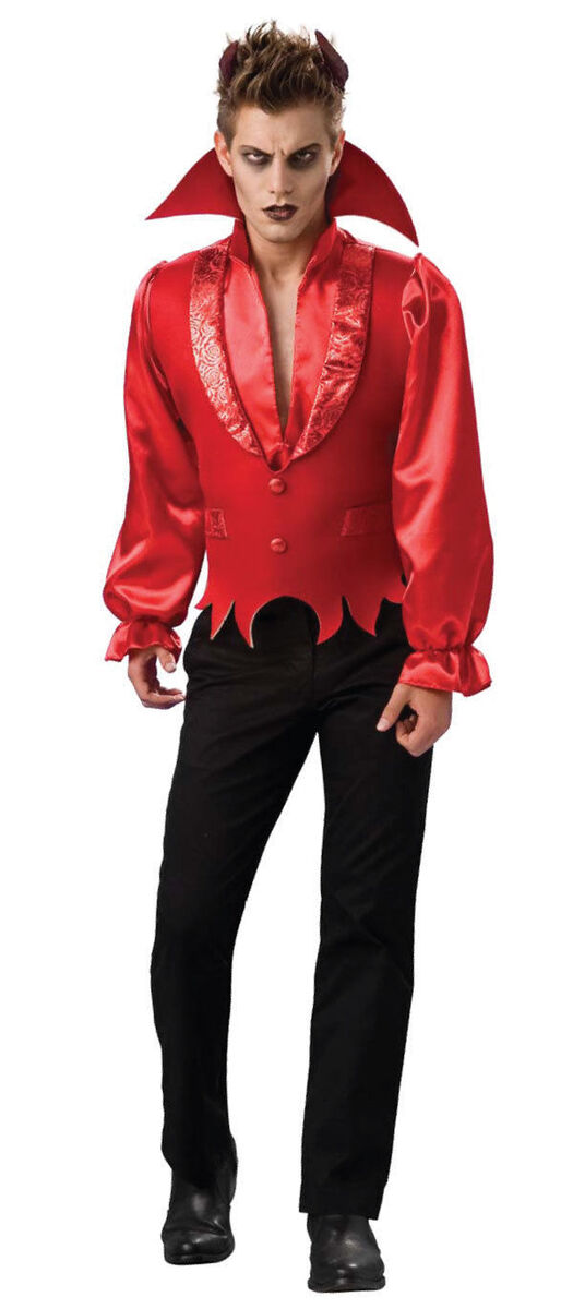 LUCIFER SATAN GOTHIC VAMPIRE ADULT HALLOWEEN COSTUME MEN'S SIZE STANDARD LUCIFER SATAN GOTHIC VAMPIRE ADULT HALLOWEEN COSTUME MEN'S SIZE STANDARD