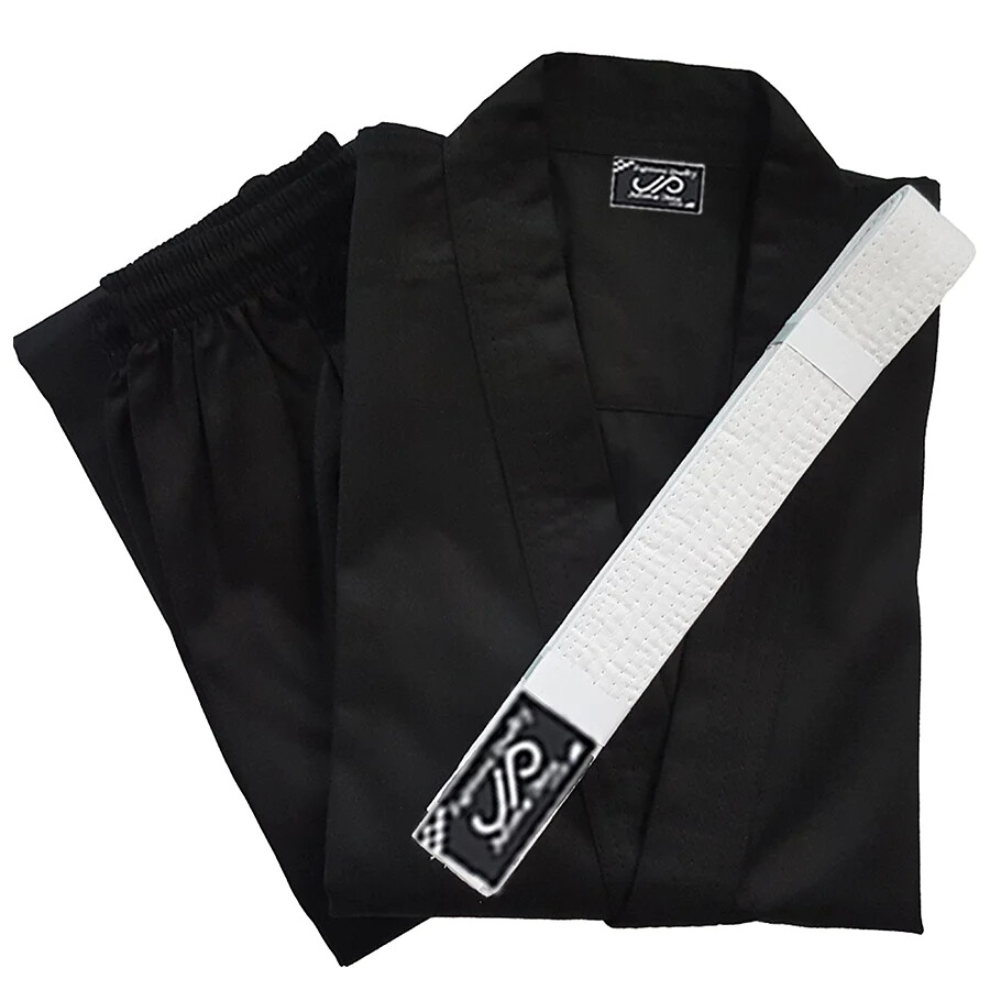 JP Karate Gi Uniform 8oz Martial Arts Adult Lightweight Kids Belt