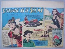 Strange As It Seems: Geraldine Fitzgerald, Jimmy Durante by Hix 5/27/1945