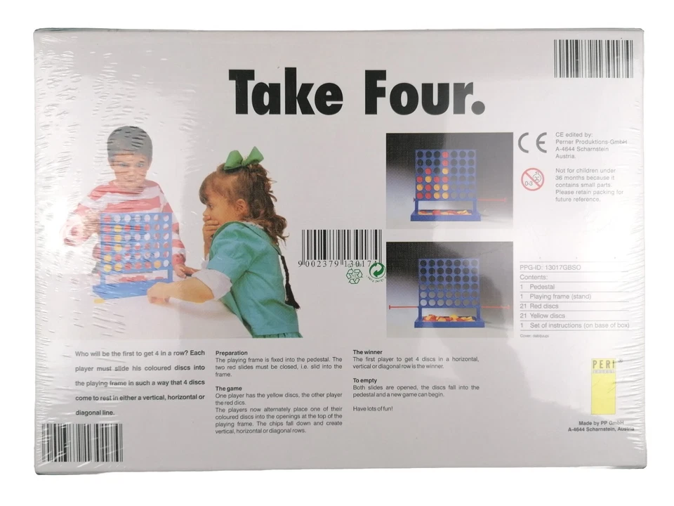 Take Four Connect 4 in a row Family Game Ages 7+ New & Sealed - Image 2 of 2