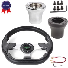 13 inch Golf Cart Steering Wheel with Hub Adapter For EZGO RXV TXT Carts