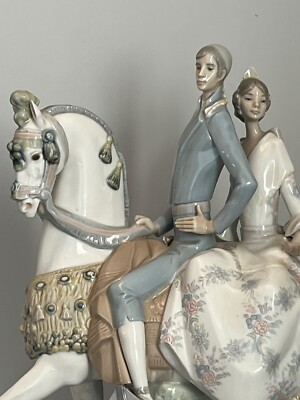 Lladro Valencian 4648 couple on horseback | eBay