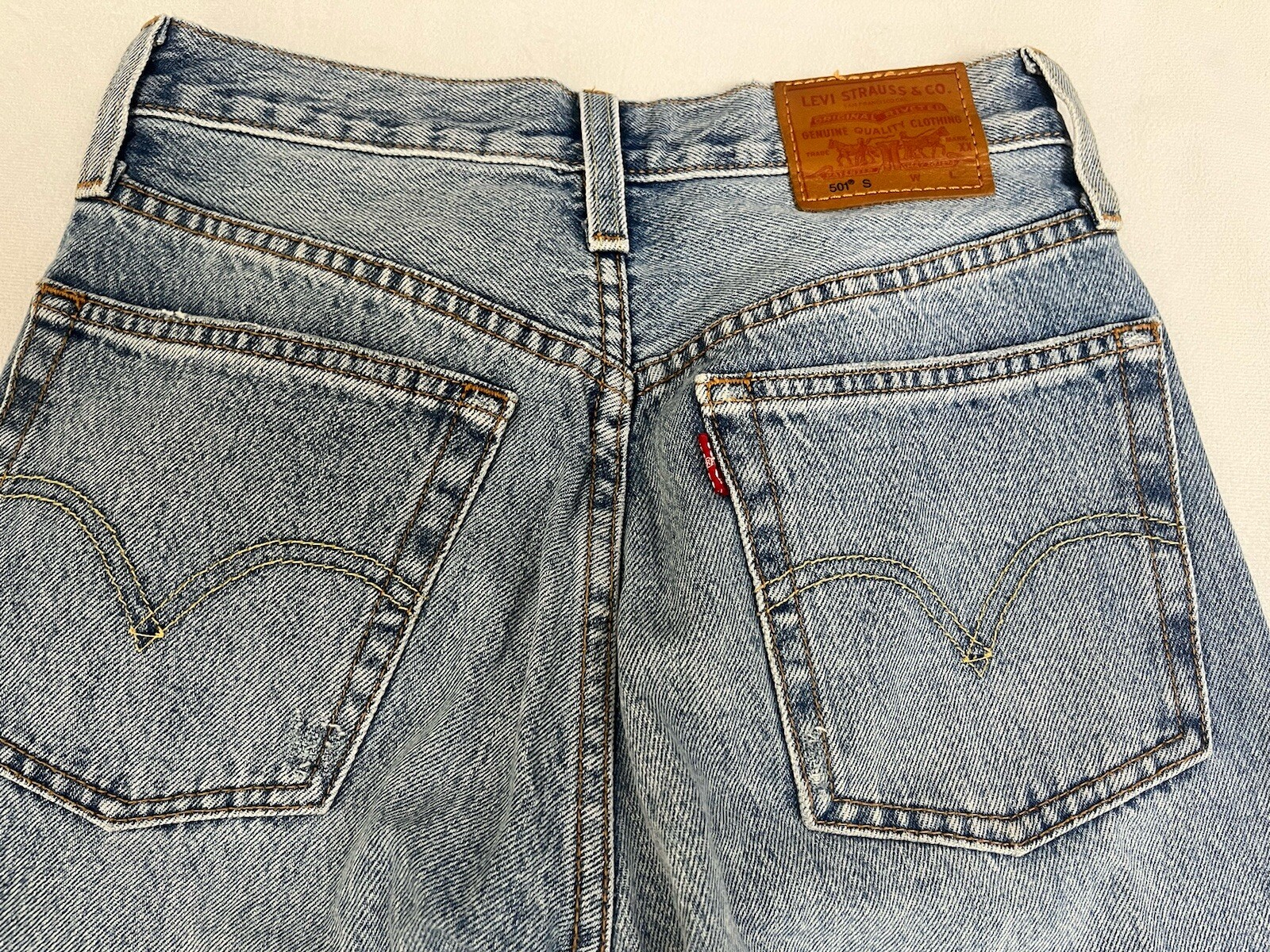 Levi 501 S Big E Irregular Button Fly Distressed … - image 14