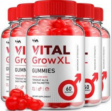 (5 Pack) Vital Grow XL Gummies for Men – VitalGrowXL Maximum Performance, 300...
