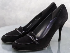 Stuart Weitzman Women's Heeled Pumps Shoes Size 9.5 Suede Black