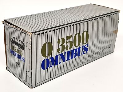 Miniature NZG 1/40 – Mercedes Omnibus O3500, Bleu, état Mint Avec Boîte