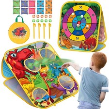 HelloJoy Bean Bag Toss Game Kids Outdoor Toys,Double-Sided Foldable Cornhole ...