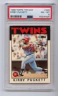 1986 Topps Tiffany KIRBY PUCKETT # 329 PSA 8 NM-MT Minnesota Twins