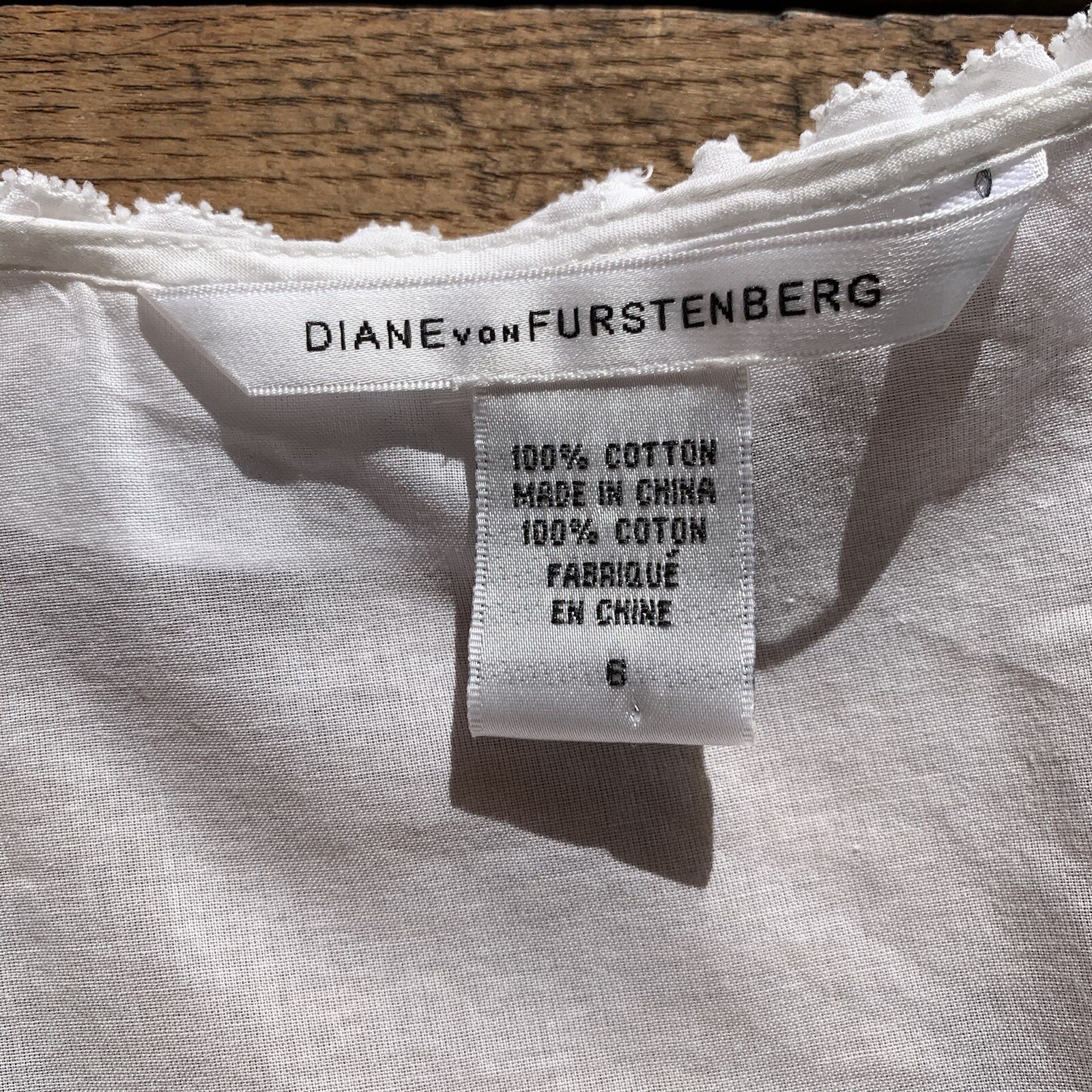 DVF Cotton Ruffle Statement Blouse - image 4