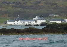 PHOTO  ARDBEG DISTILLERY VIEWED OVER CARMICHAELS ROCKS A SIMILAR VIEW TO BUT FOC