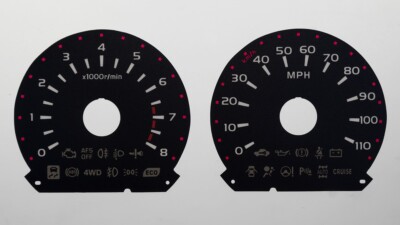 Lockwood Tacho Umbau Zifferblatt KMH auf MPH passt für: Toyota Alphard / Vellfire Gen 2