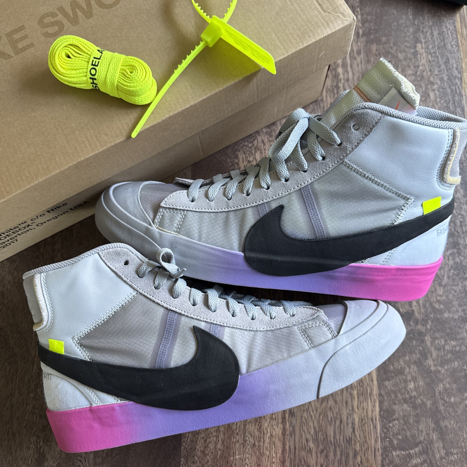 OFF WHITE X NIKE Taglia 11 Nike Serena Williams x Off White x Blazer Studio Mid Queen AA3832 002