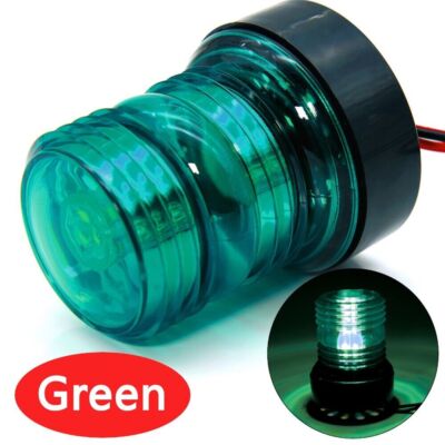 Marine Boat Yacht Light Round 360 Degree White Red LED Anchor Navigation Lamp TD