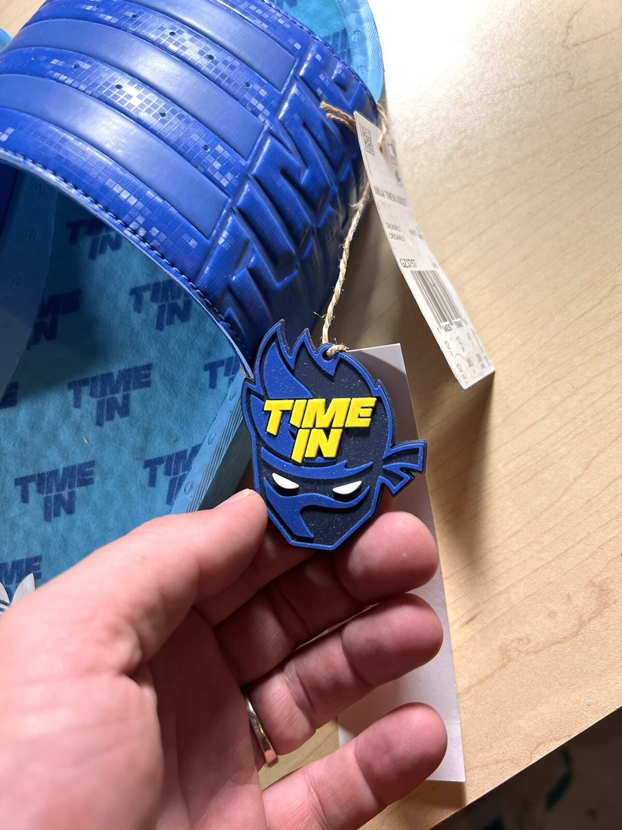Adidas Ninja Time in Adilette Boost Slide Men- Size 12- Blue  display picture 2