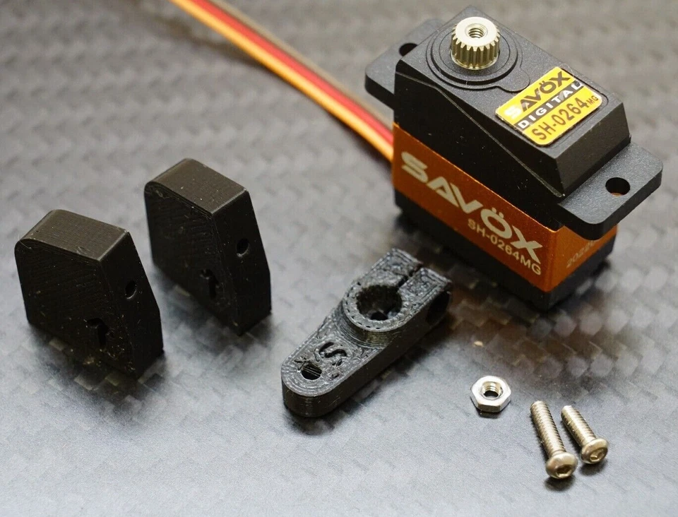 Upgrade Savox SH-0264MG metal gear Micro Servo w/ Mounts for Losi Mini-B 2.0 RC - Image 2 of 4
