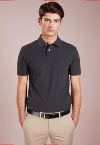 dark grey ralph lauren polo shirt
