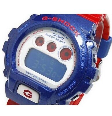 Casio G-shock Dw-6900ac-2 Blue X Red Digital Resin Band 200m Watch 