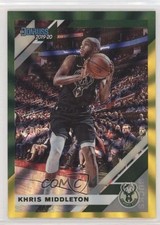 2019-20 Panini Donruss Holo Green & Yellow Laser Khris Middleton #117 fm0