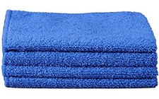 Unger 12" x 12" All-Purpose Microfiber Cleaning Cloths, 4 Pack, Reusable