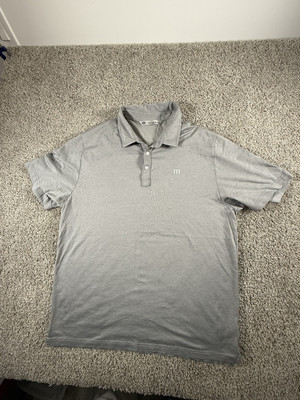 Travis Matthew Golf Polo Shirt Men s Size XL Gray