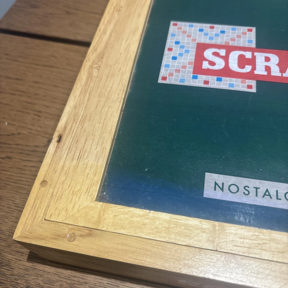 Scrabble Nostalgia Edition Game in Wooden Box Complete  - Image 2 of 4