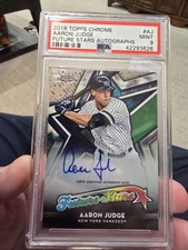 2018 Topps Chrome Future Stars Aaron Judge #FS-1 PSA 9 Auto  12/15  MINT