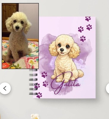 Personalized A5 Dog Notebook, Custom Pet Journal, Dog Lover