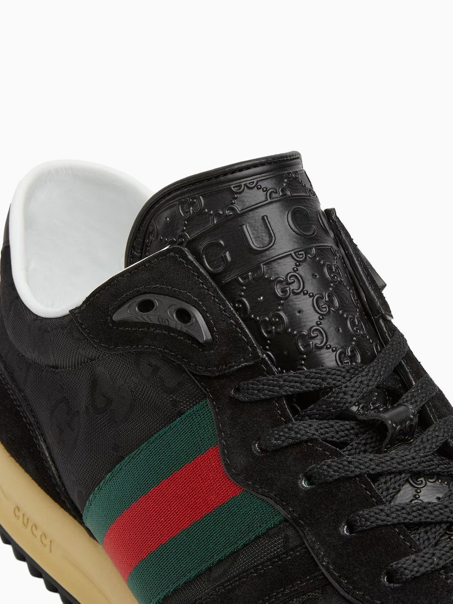 Authentic GUCCI Re-Motion GG Nylon & Suede Sneaker, Mens  display picture 1