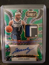 2024-25 Jaden Hardy Select Patch Auto Green Prizms /5