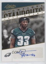 2018 Panini Absolute Signature Standouts Josh Adams #SS-JA Auto ni4