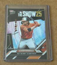 2025 Topps Now MLBTS-GH Gunnar Henderson THE SHOW 25 Cover Athlete PROMO CARD SP