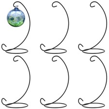 9 Inch Christmas Ornament Display Stand, Black Iron Hanging Stand Rack Holder...