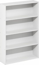 Industrial 4 Shelf Wood Bookshelf Bookcase Storage Display Book Shelving Rack