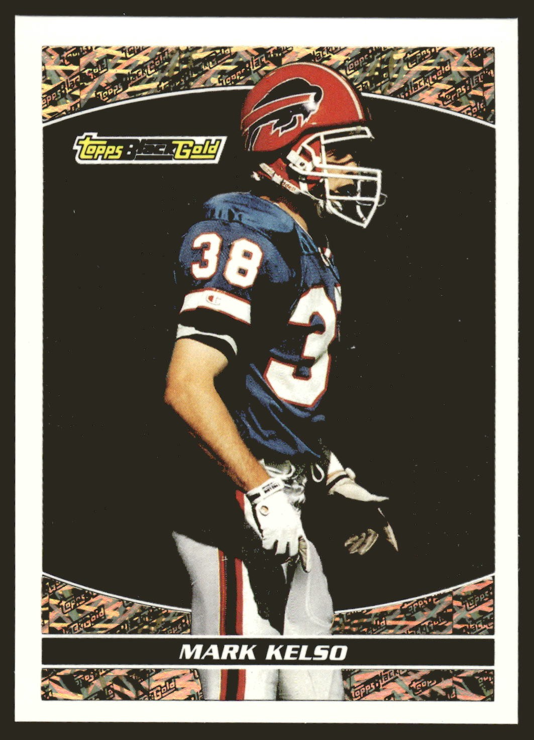 1993 Topps #9 Mark Kelso Black Gold Buffalo Bills NFL Football Card