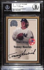 2000 Greats of Game Autograph 34 Tommy Henrich SPBGS Auto Autograph BAS C103247