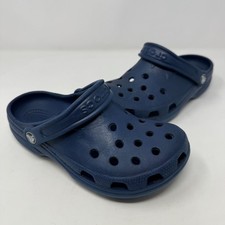 Crocs Classic Clogs Blue Comfort Slip On Casual Shoes Size Women's 5