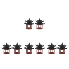  Set 4 Statue Giapponesi Decorazione Casa Miniatura Personaggi da Giardino