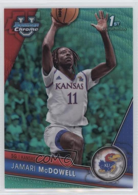 2023-24 Bowman U Chrome Aqua Wave Refractor 269/299 Jamari McDowell #40 11nu
