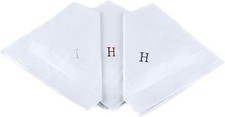 Monogrammed Handkerchiefs for Men - Soft Hankies for Men  Great Monogrammed ...