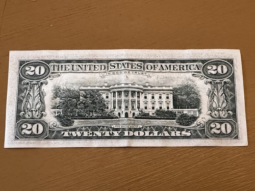 Twenty Dollar Bill ($20) Federal Reserve Note 1995, Vintage US. Currency - Picture 4 of 8