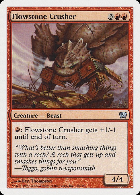 Flowstone Crusher 2x FOIL MTG 9ED Ninth Edition Uncommon MINT red