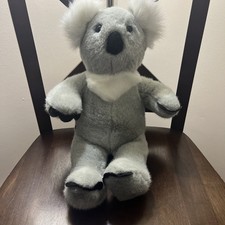 Build A Bear Workshop KUDDLY KOALA Koala Bear Plush Toy Grey White Black EUC
