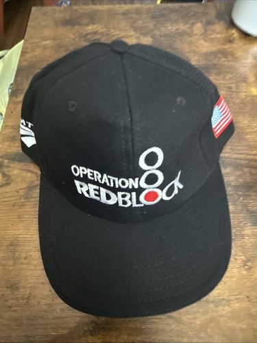 Vintage Operation Red block Amtrak StrapBack Dad Hat Black Cap