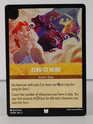 Zero To Hero - Foil - Rise of the Floodborn - LORCANA - #32 -T