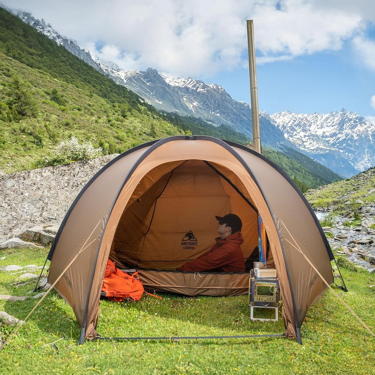 OneTigris Coco NEST Solo Hot Tent with Stove Jack, 3000mm