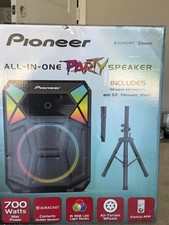 Pioneer PSX615 700W 15" Bluetooth Party Speaker RGB LED Auracast Mic Stand