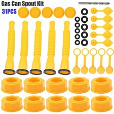 5X Gas Can Spout Nozzle Vent Kit Replacement for Plastic Gas Cans Old Style Caps