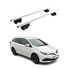 Dachträger Grundtäger für Toyota Auris mk2 Kombi 2012-2018 75kg Metall Silber 2x